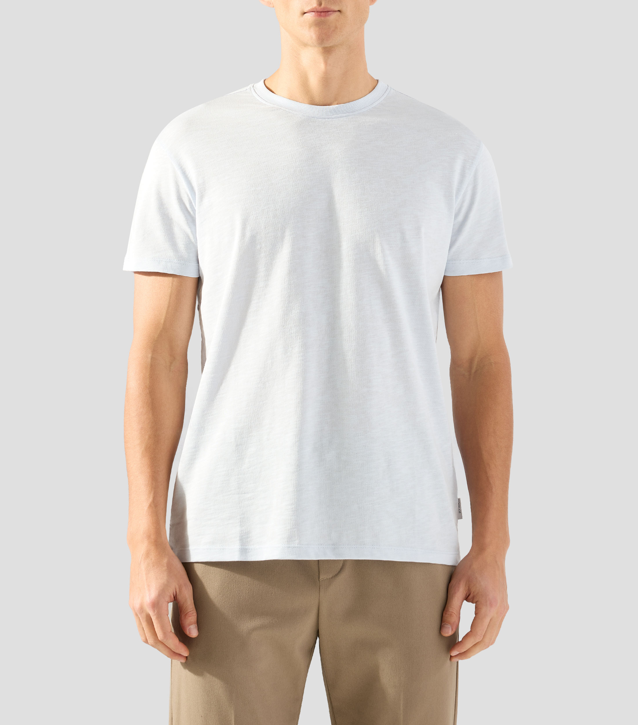 Playera cuello redondo manga corta lisa Hombre